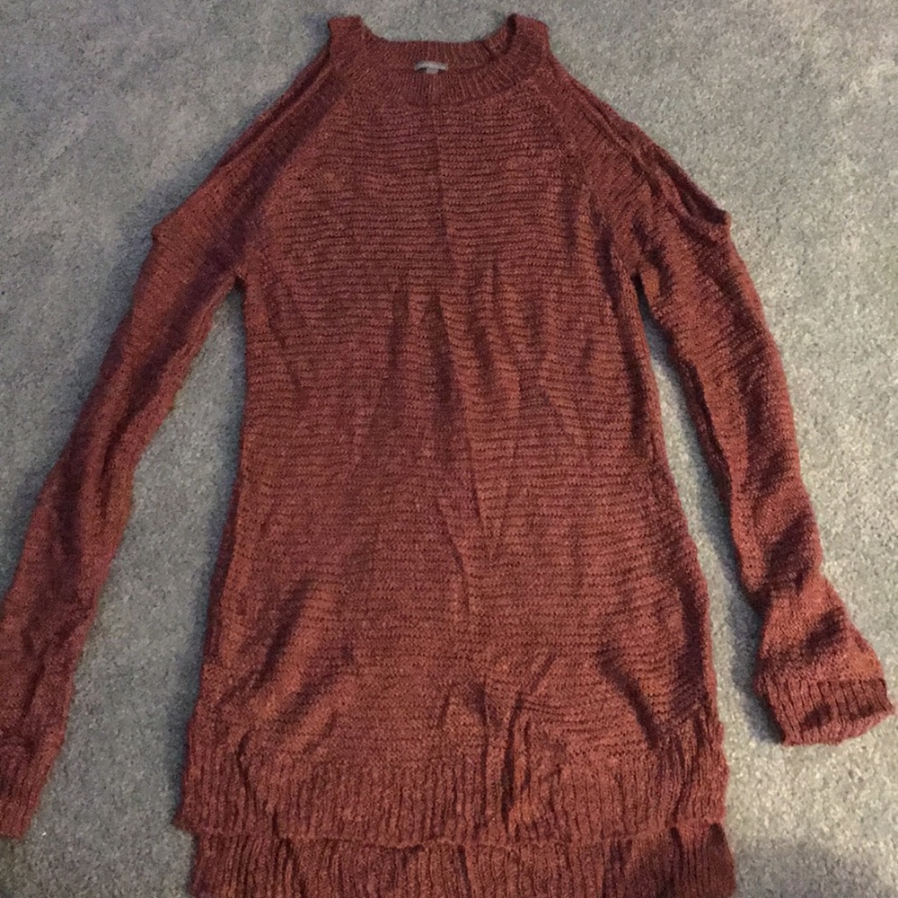 Charlotte Russe Cold Shoulder Sweater